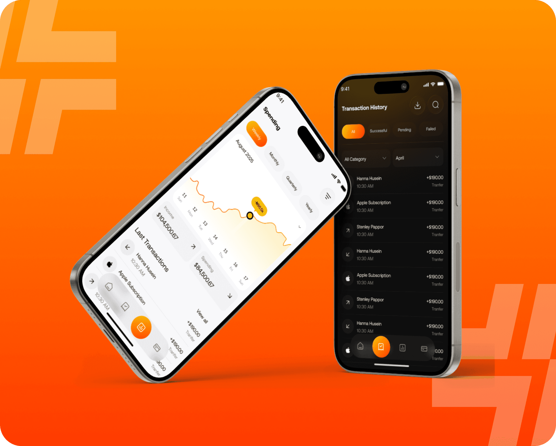 Tecbank mobile application interface for Government Payments