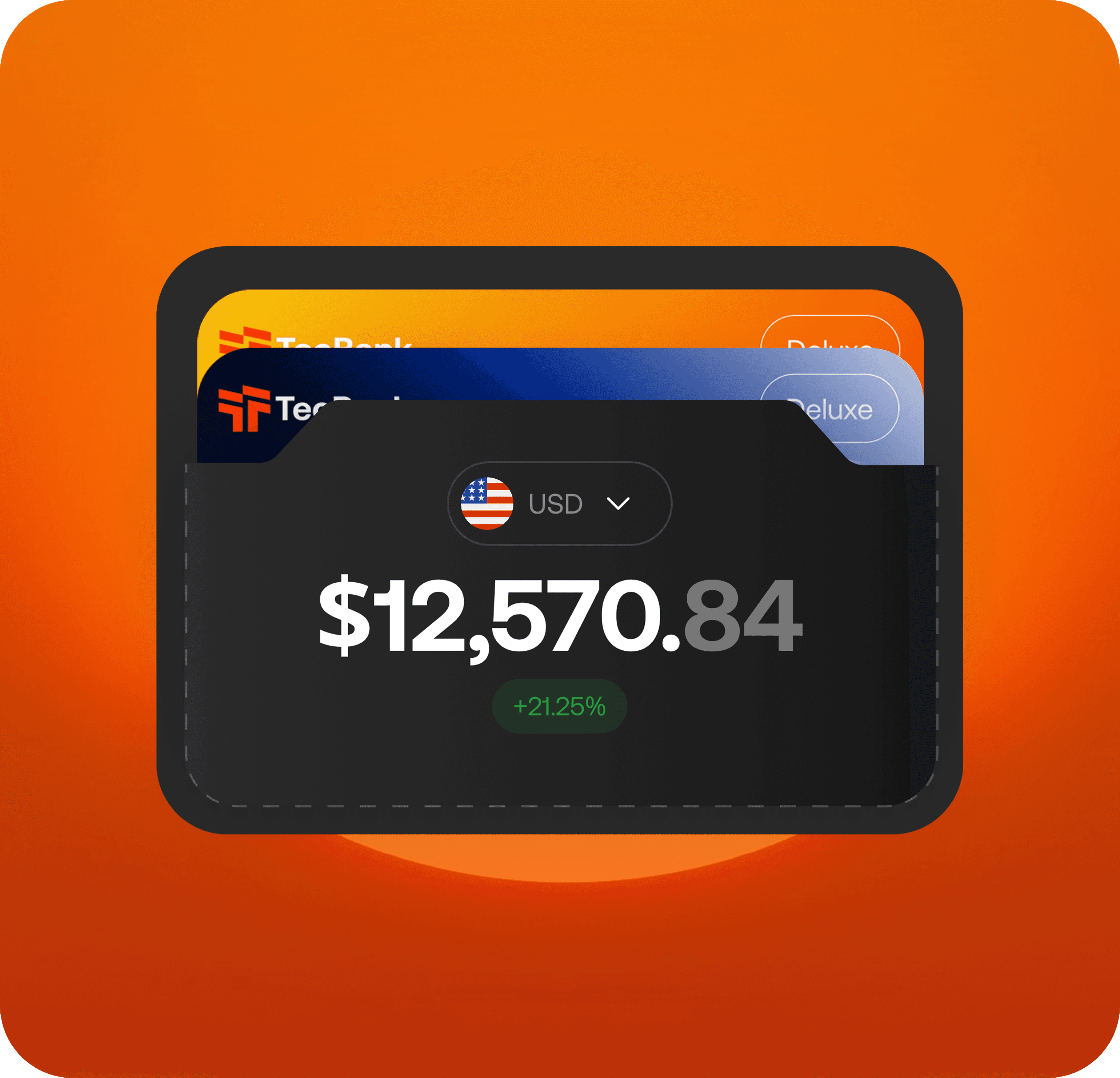 Sreenshot of the wallet products