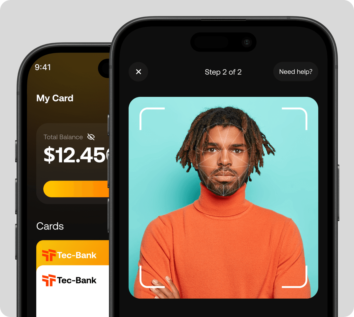 A screenshot of the Tecbank mobile application interface