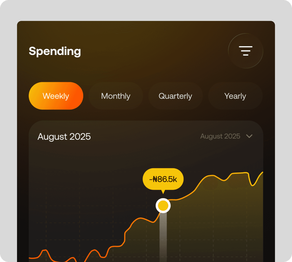 A screenshot of the Tecbank mobile application interface